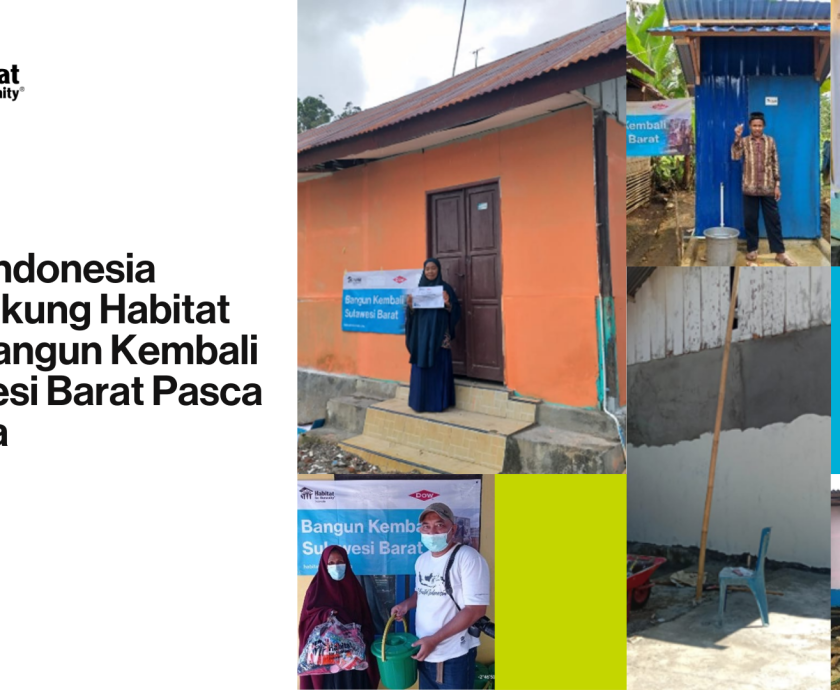 DOW Indonesia Mendukung Habitat Membangun Kembali Sulawesi Barat Pasca Gempa